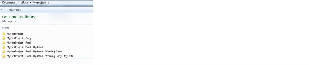 Old style Multiple folder names 